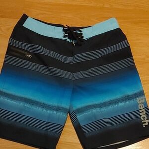 Bench Men's Blue Swim Shorts Sz M